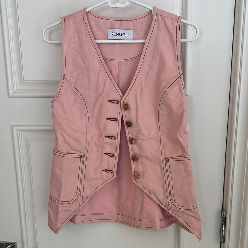 Renggli Pink Buttoned Vest XS